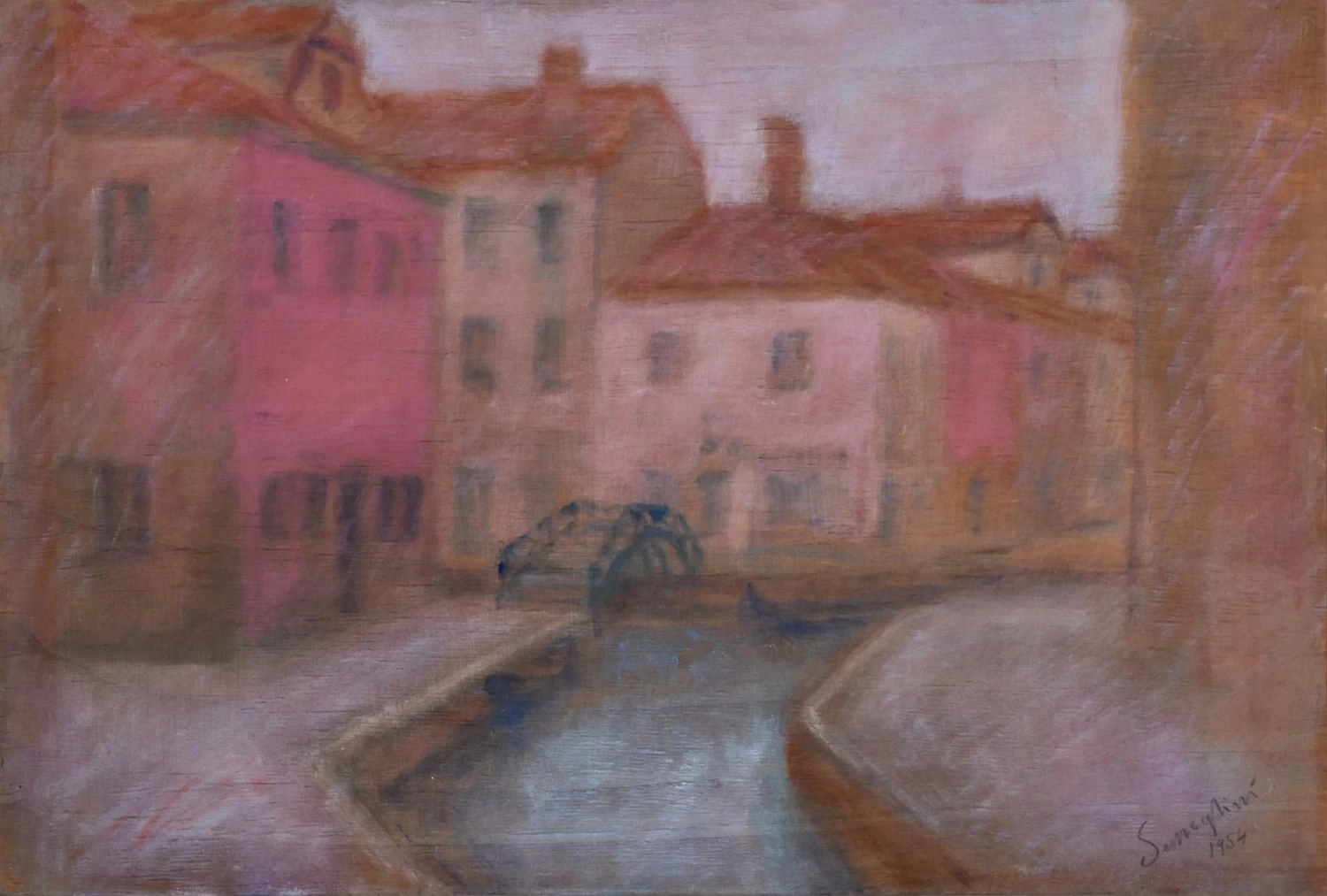 Paesaggio con canale